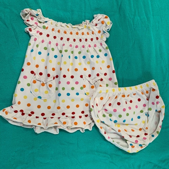 Rainbow Polkadot Dress - Picture 2 of 3